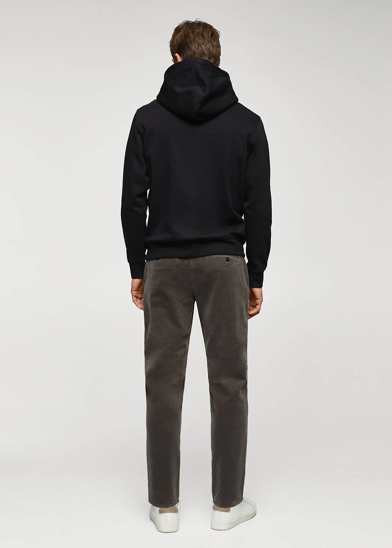 Kangaroo hooded cotton sweatshirt
