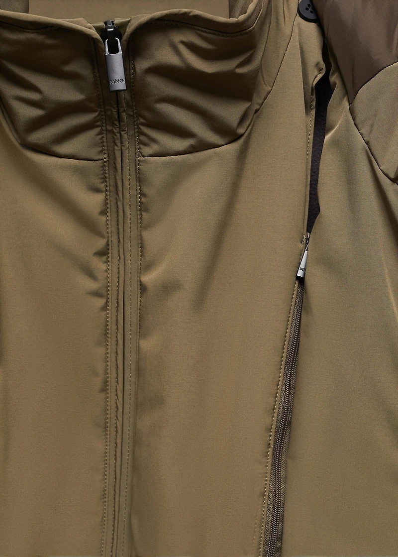 SOFEELATE® padded barn jacket with hood