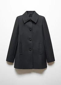 Shirt collar button coat