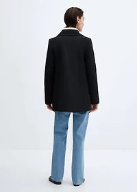 Shirt collar button coat