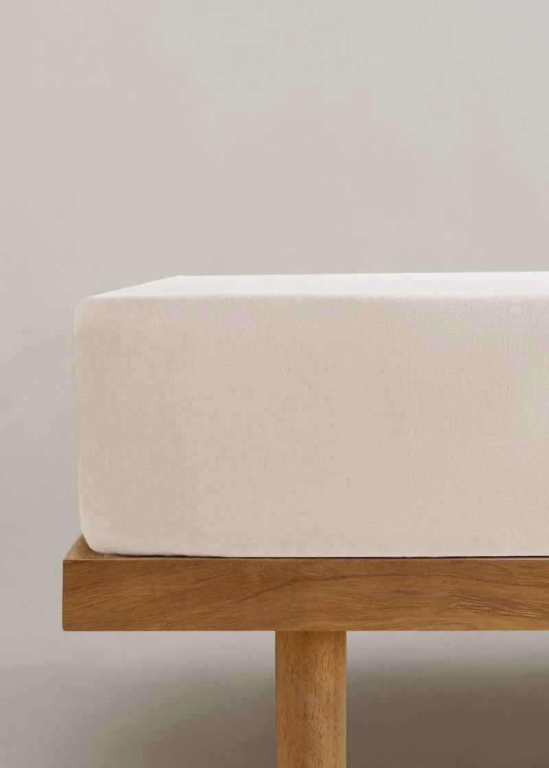 100% linen fitted sheet for king bed