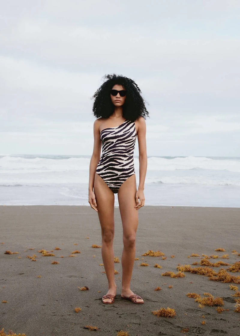 Animal print swimsuit