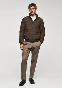 Ultra-lightweight water-repellent quilted anorak