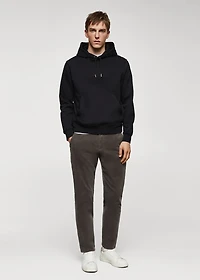 Kangaroo hooded cotton sweatshirt