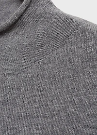 Perkins-neck knitted dress