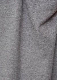 Perkins-neck knitted dress