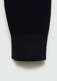 Fine-knit cotton sweater