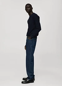 Fine-knit cotton sweater
