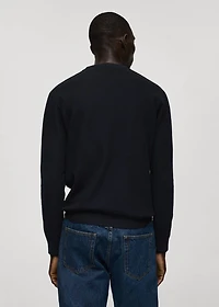 Fine-knit cotton sweater
