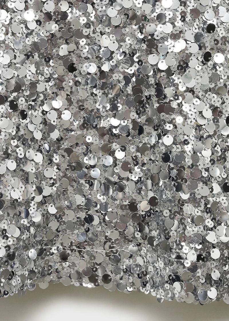 Sequin midi skirt