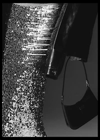 Sequin midi skirt