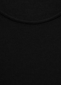 Flared dress combined fabric