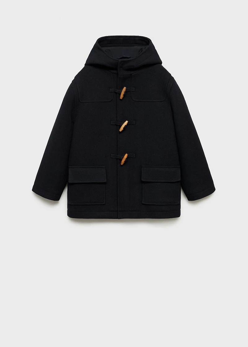 Cloth coat with pockets