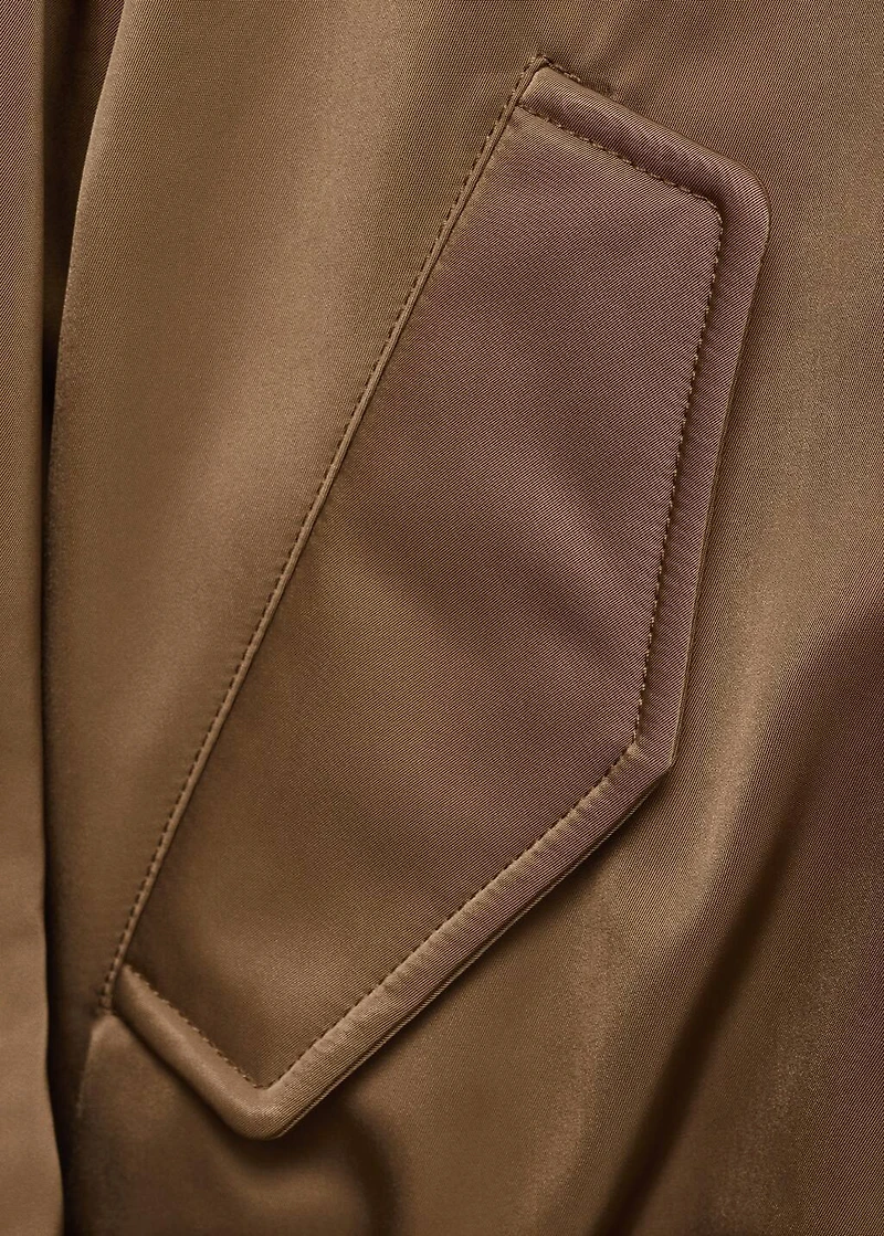 Bomber jacket with fleece lining
