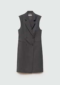 Long buttoned vest