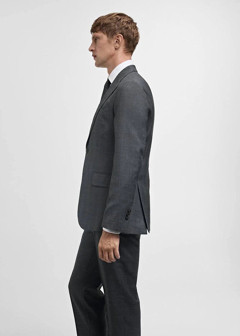 Venecia 100% virgin wool Prince of Wales check suit blazer