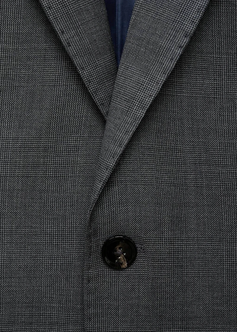 Venecia 100% virgin wool Prince of Wales check suit blazer