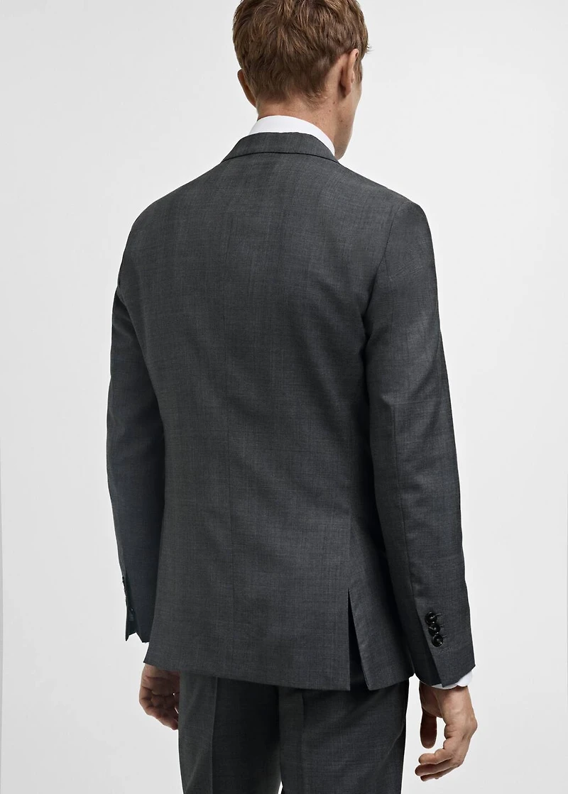 Venecia 100% virgin wool Prince of Wales check suit blazer