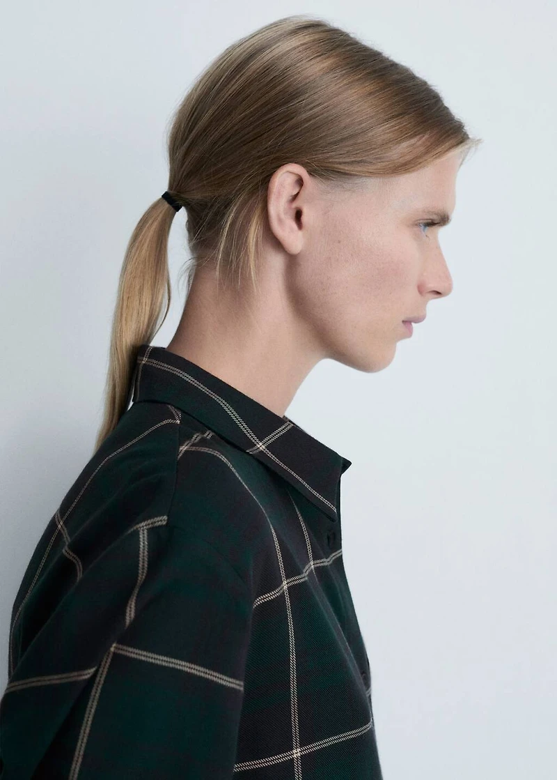 Check flannel pyjama shirt