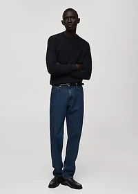 Fine-knit cotton sweater