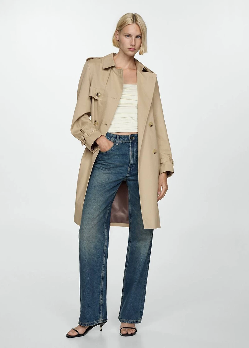 Classic trench coat with belt