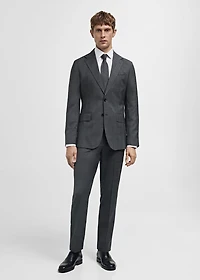 Venecia 100% virgin wool Prince of Wales check suit blazer