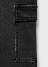 Flared cargo jeans