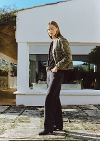 Straight-fit jeans with braided belt loops