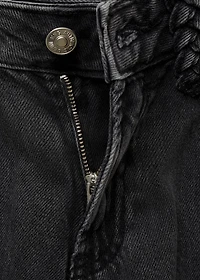 Straight-fit jeans with braided belt loops
