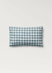 Cotton gingham check cushion cover 30x50 cm