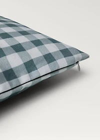 Cotton gingham check cushion cover 30x50 cm