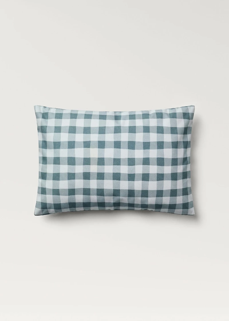 Cotton gingham check cushion cover 40x60 cm