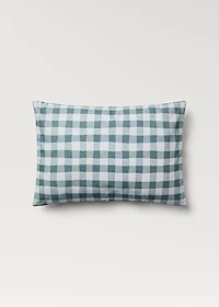 Cotton gingham check cushion cover 40x60 cm