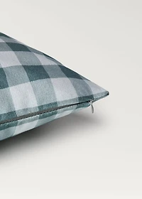 Cotton gingham check cushion cover 40x60 cm