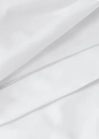 Cotton percale duvet cover with scalloped detail for 180/200 cm bed