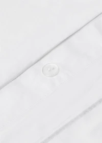 Cotton percale duvet cover with scalloped detail for 180/200 cm bed