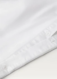 Cotton duvet cover with hand-embroidered flowers for 180/220 cm bed