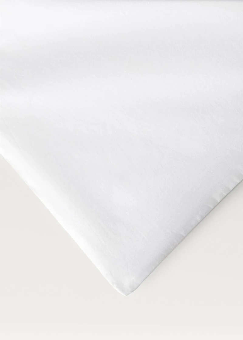 Cotton duvet cover with hand-embroidered flowers for 180/220 cm bed