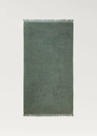 Organic cotton children's shower towel with fringes