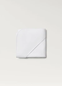 Embroidered children’s bath towel with hood