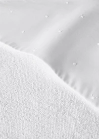 Embroidered children’s bath towel with hood