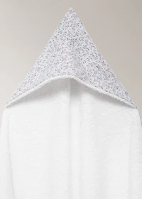 Children’s bath cape with mini-flower print
