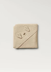 Children's terry bath towel with ears