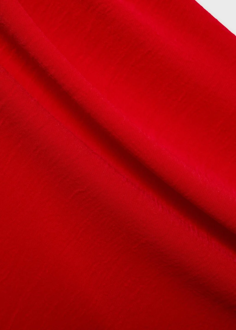 Asymmetric draped gown