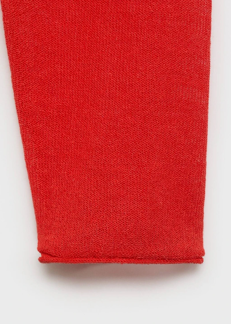 Semi-transparent turtleneck sweater