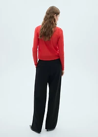 Semi-transparent turtleneck sweater
