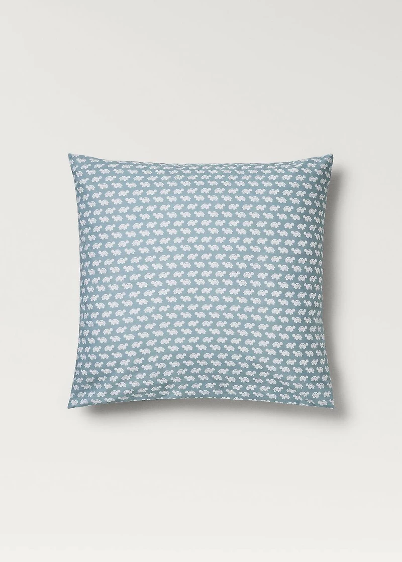 Cotton percale printed children's pillowcase 60x60 cm
