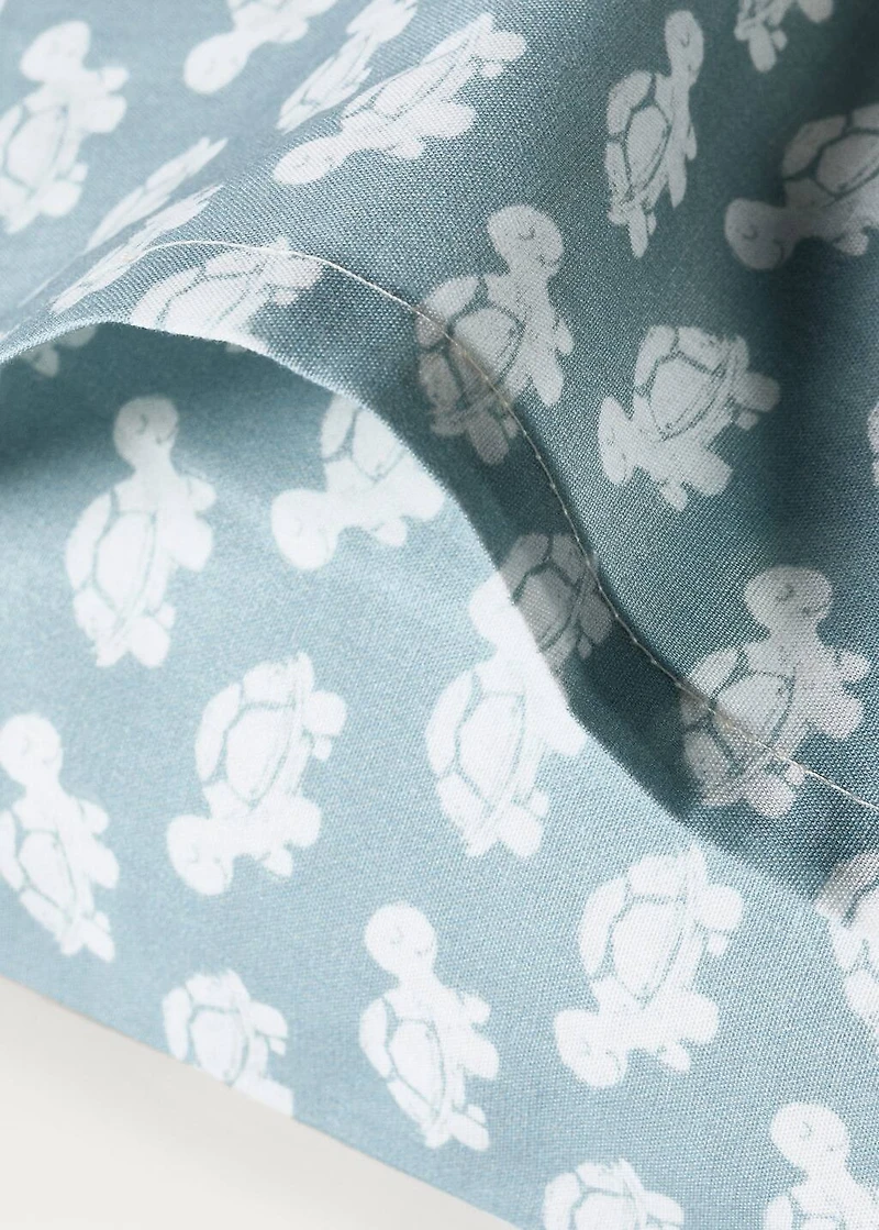 Cotton percale printed children's pillowcase 60x60 cm