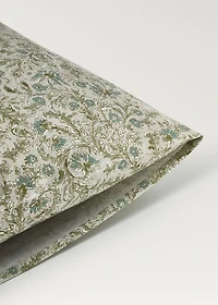 Cotton percale floral-print children's pillowcase 60x60 cm