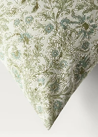 Cotton percale floral-print children's pillowcase 60x60 cm